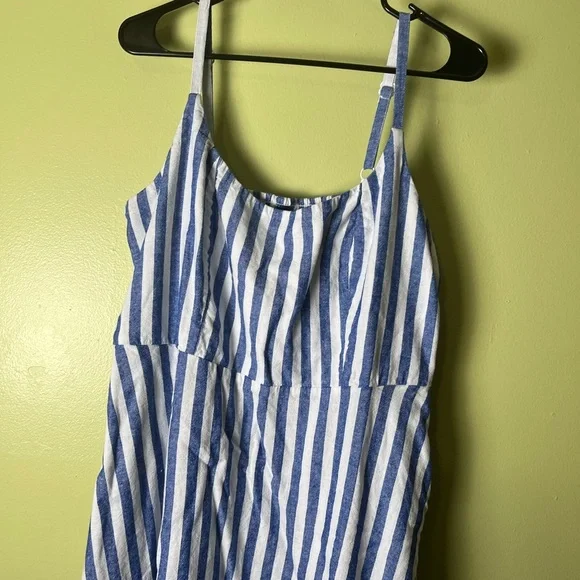 Old navy Blue and White Striped Dress - Picture 4 of 6